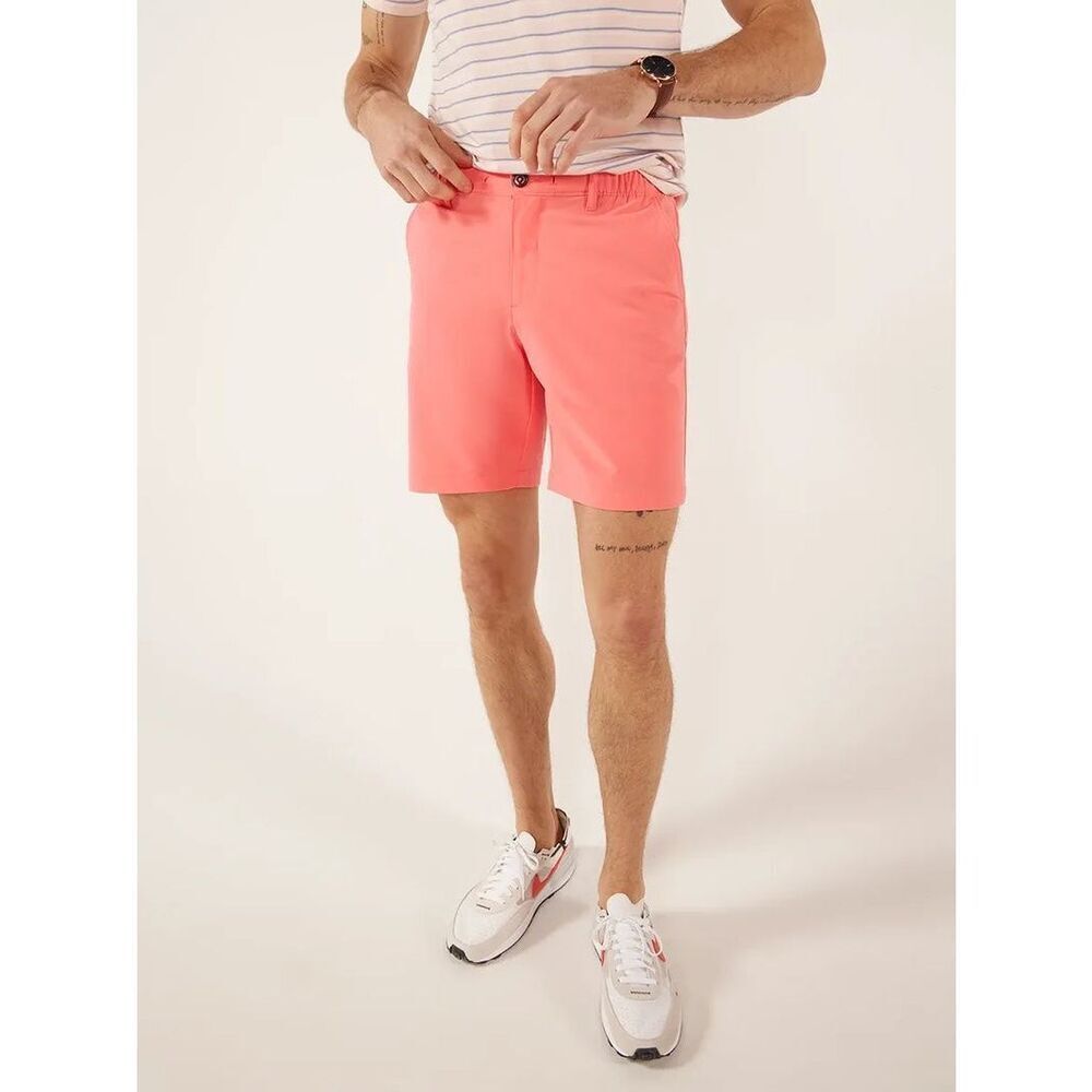Chubbies Everywear Performance Short The New Englands Vintage Washed Coral 6” Si